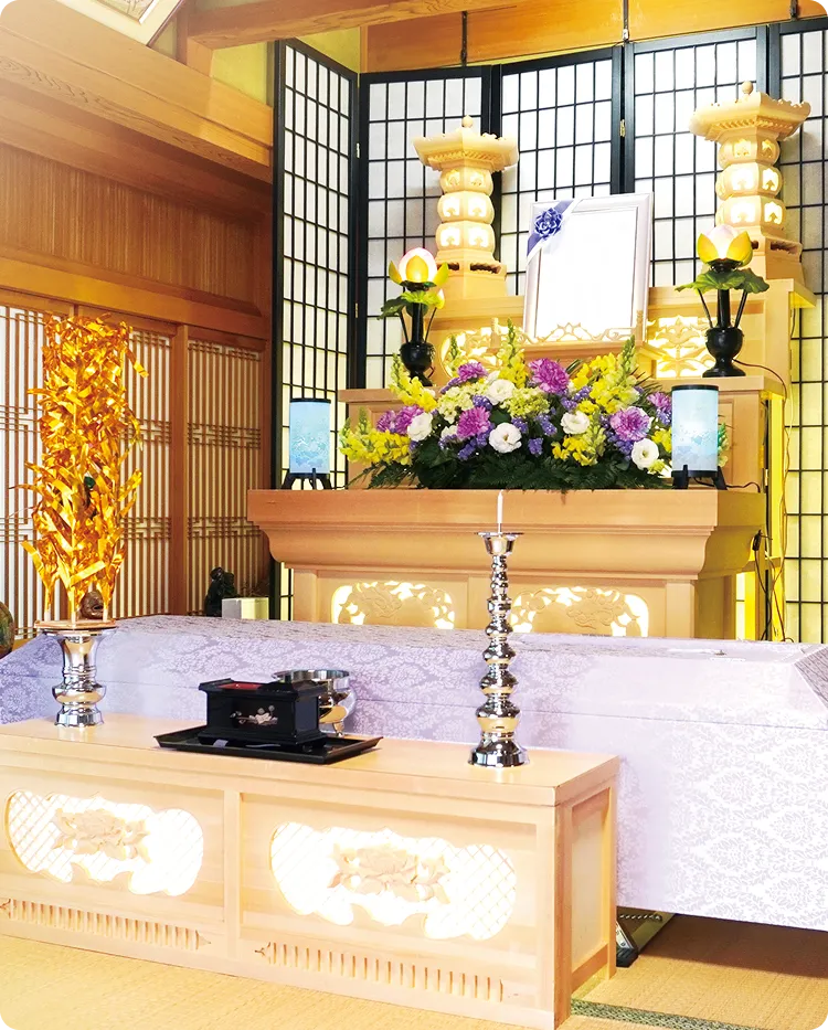 ご自宅での家族葬のイメージ